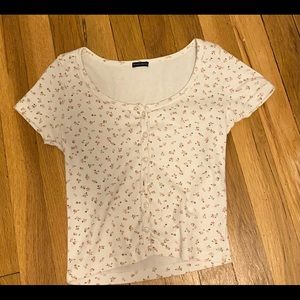 brandy Melville floral Zelly top.